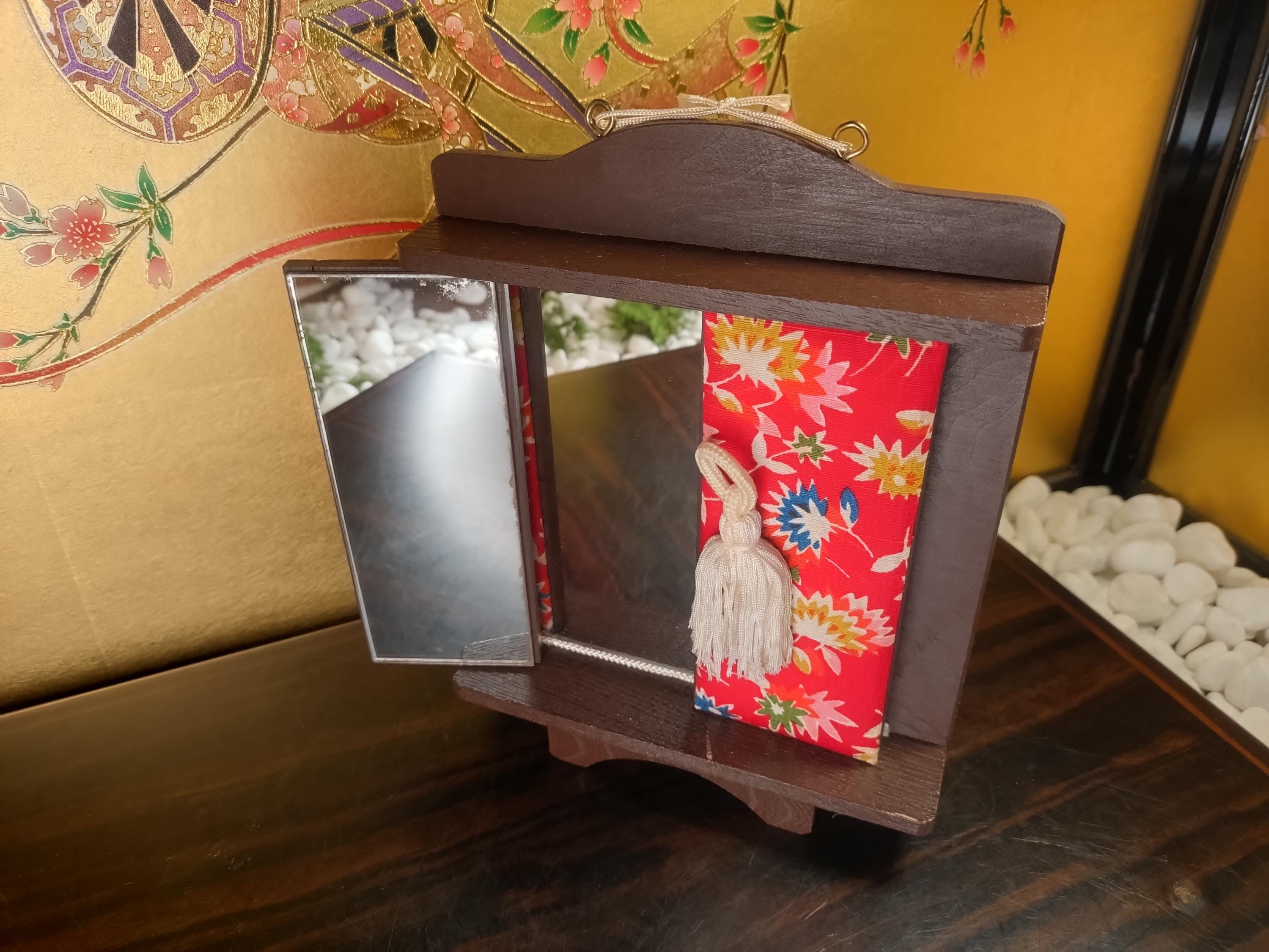 Vintage Japanese Three-panel Mirror 1970s Showa Folding Vanity