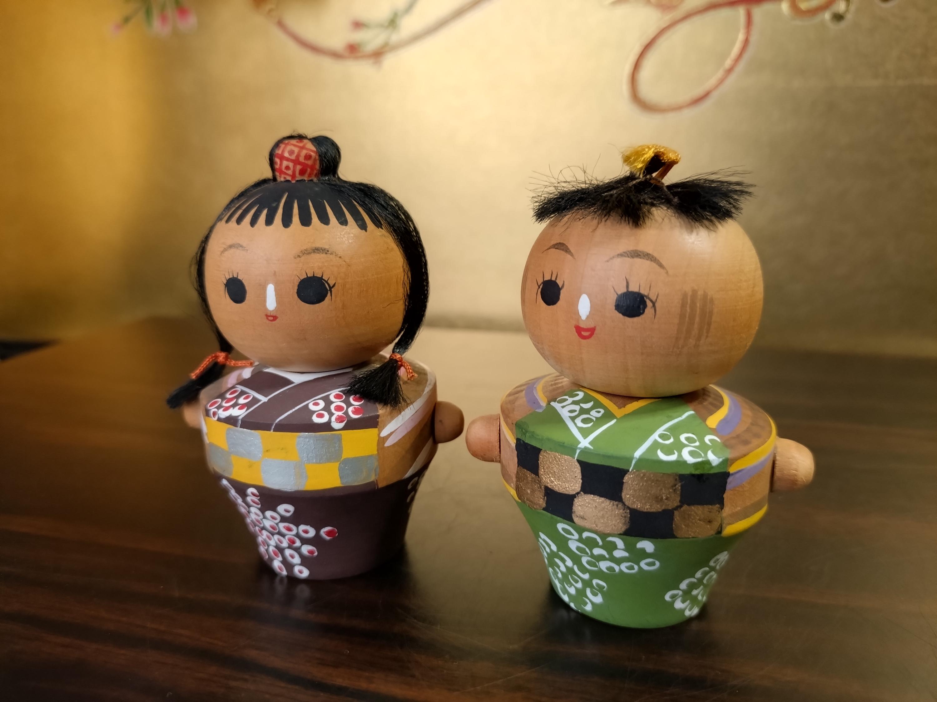 レア物　ペアこけし　アンティーク 美術品・アンティーク・コレクション ペアこけし