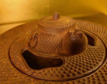ヴィンテージ 岩鋳 南部鉄器 灰皿 |たぬきぶんぶく茶釜 鉄製香立て