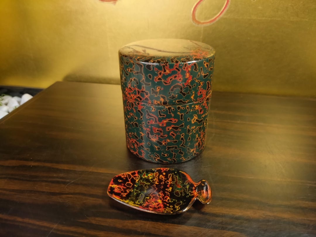Nuri Tea Vintage Tsugaru Nuri Tea Caddy Set | Rare Japanese Lacquerware - Etsy