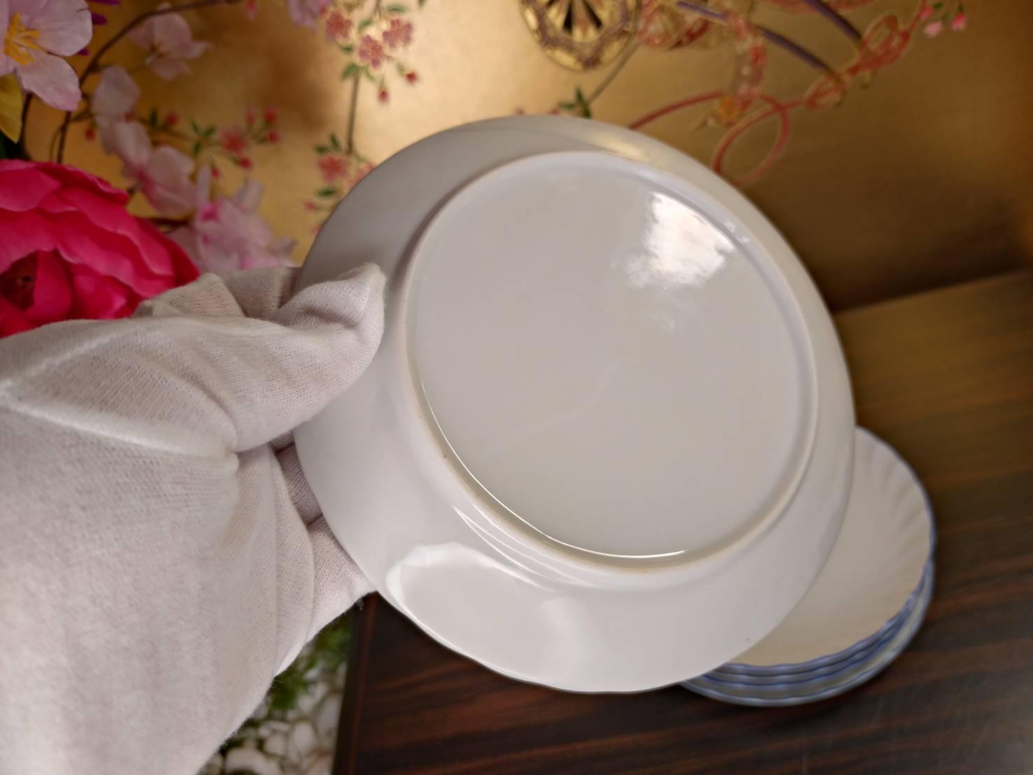 ヴィンテージ 日本製磁器皿（5枚セット） - 鶴模様、5.9インチ - Etsy