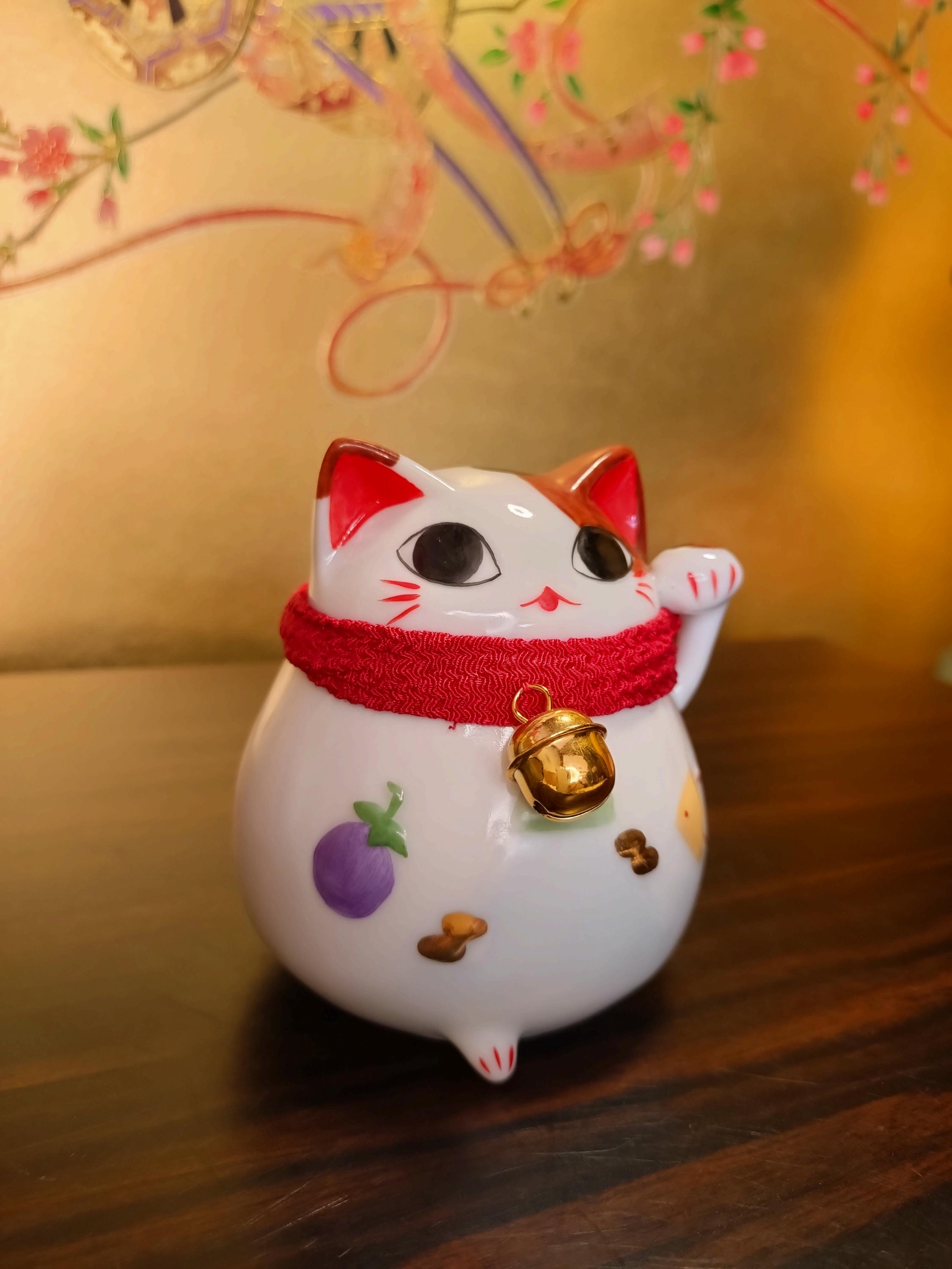 ヴィンテージ招き猫貯金箱：日本の招き猫の置物 - Etsy 日本