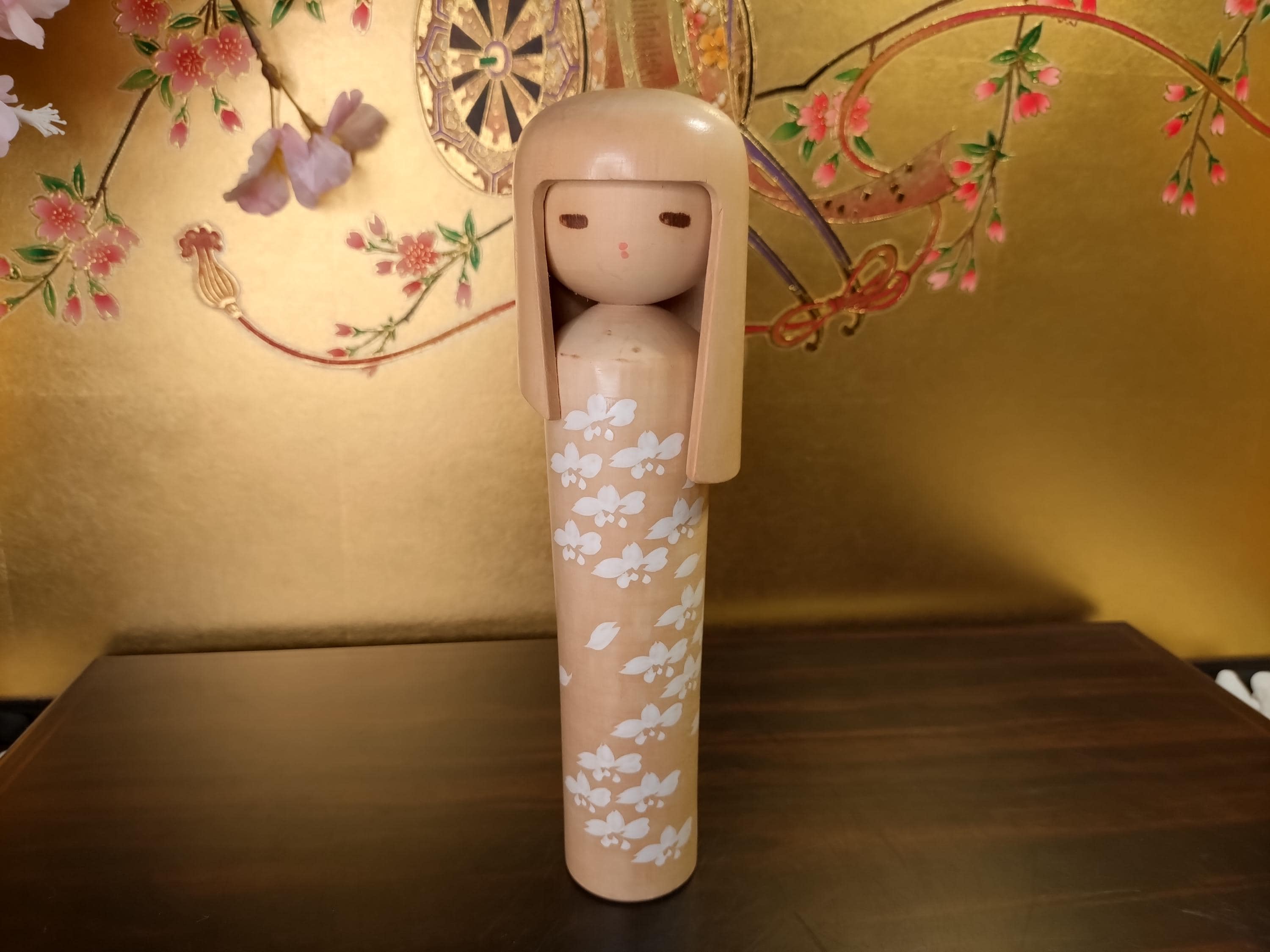 重厚感 美 宮島 無筆 Muhitsu こけし 創作 kokeshi doll Miyajima Muhitsu Vintage Kokeshi Doll - Sui - Kokeshi Japan
