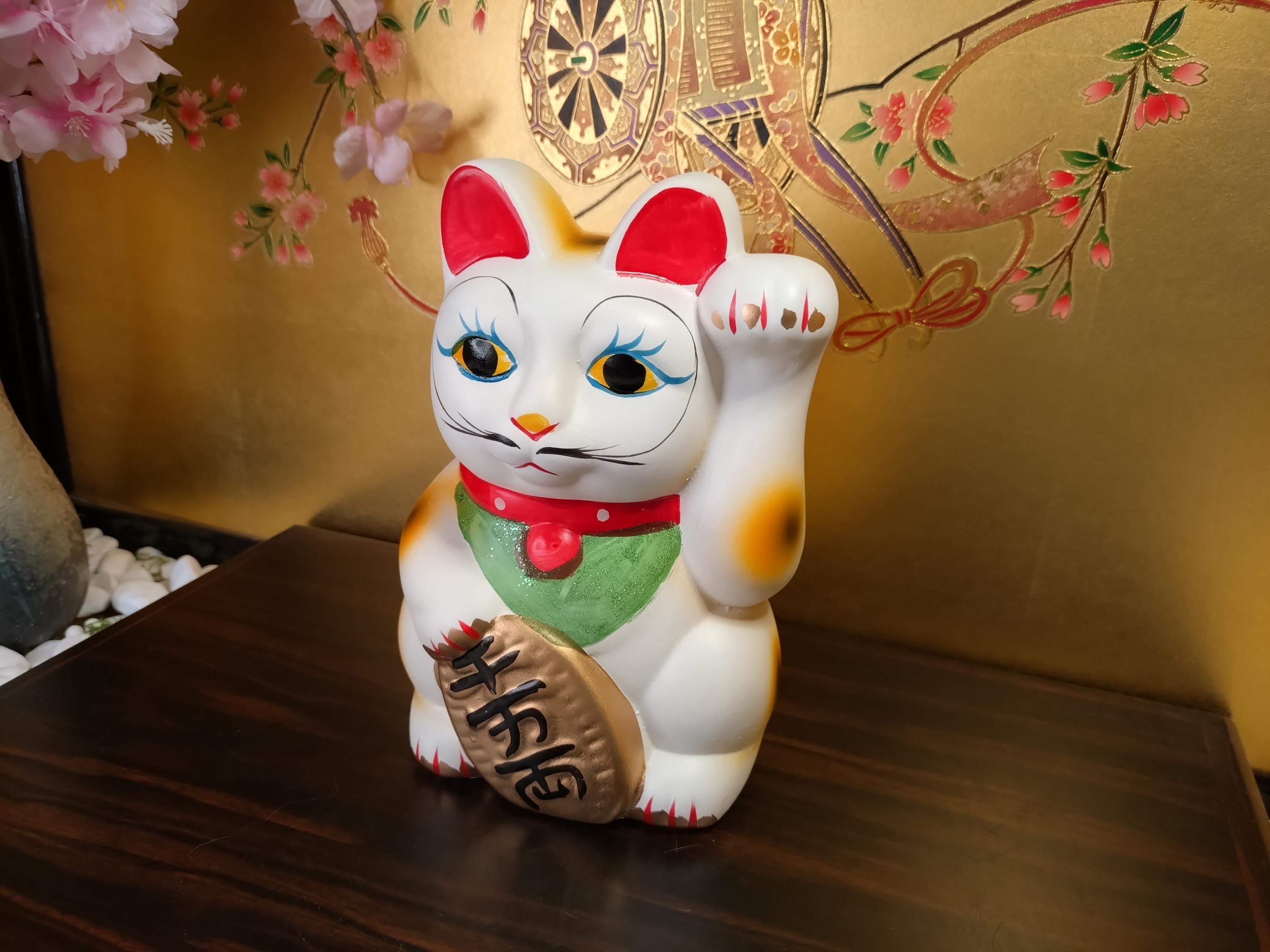 その他 lucky cat coin bank Vintage Maneki Neko Lucky Cat Coin Bank With Senmanryo Gold Coin