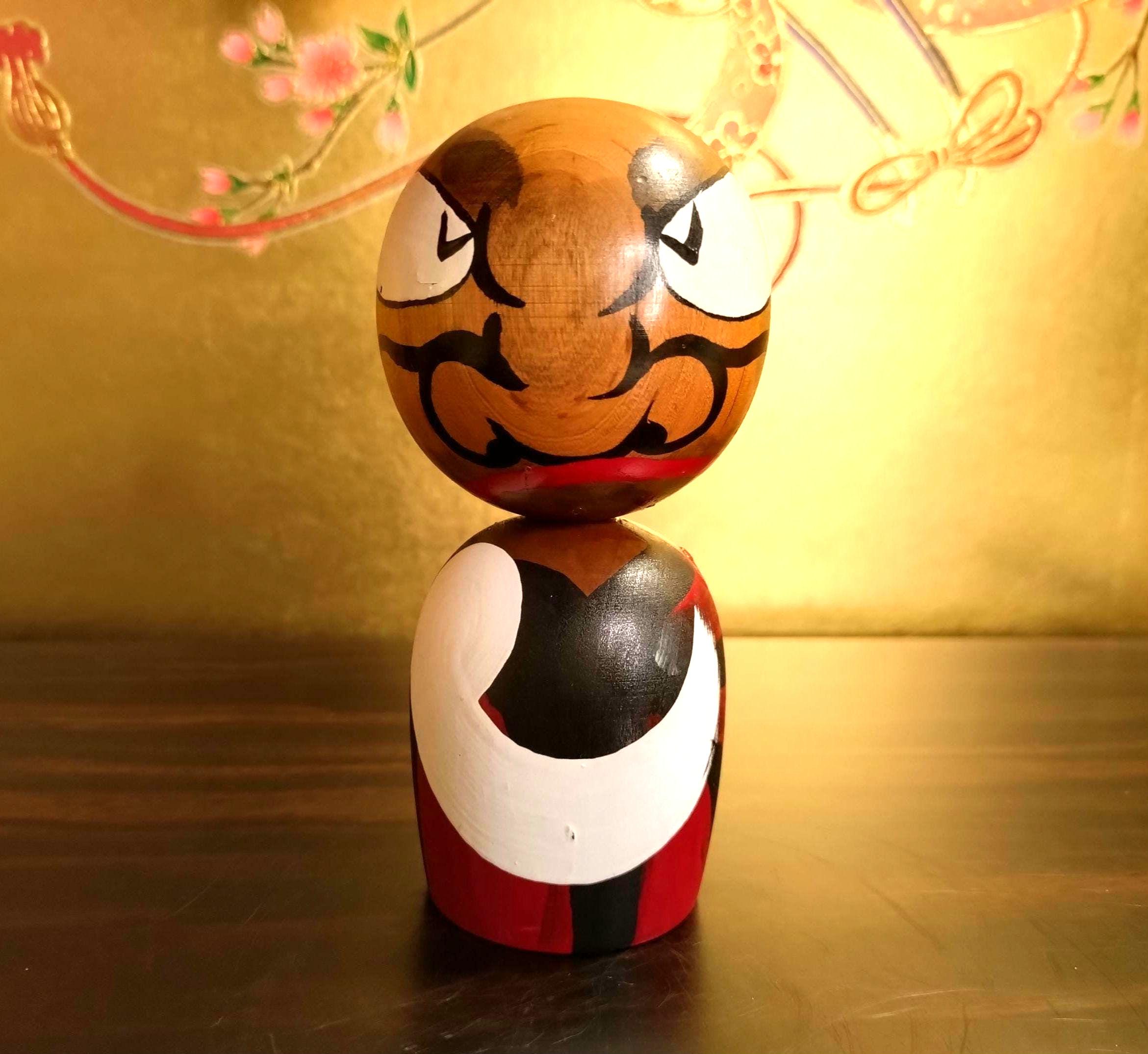 手作りだるまこけし：日本の伝統的な木製置物 - Etsy 日本