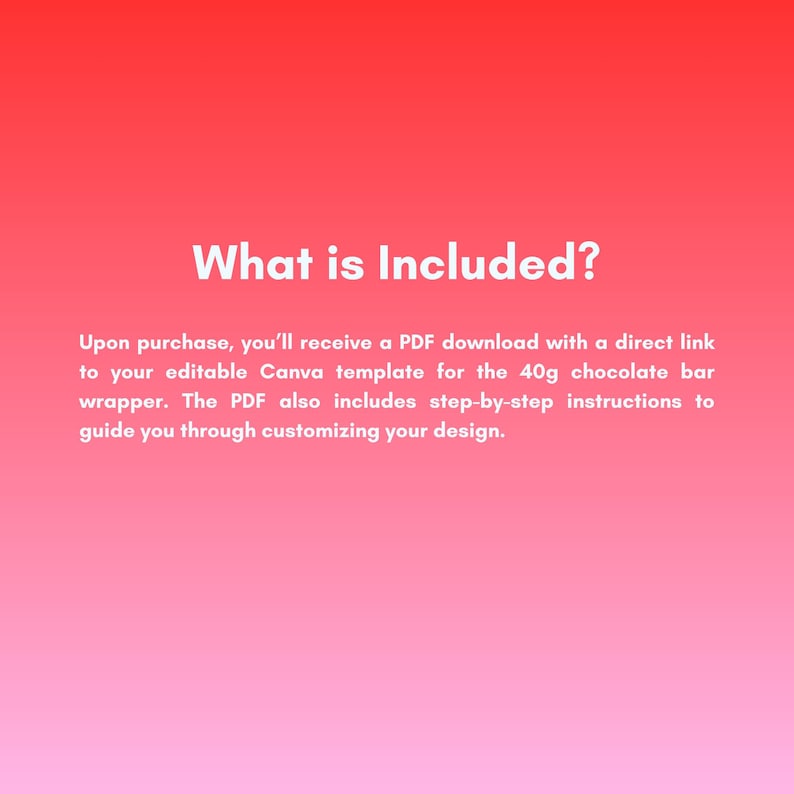 CANVA 40g Chocolate Bar Wrapper Template – Editable Candy Bar Label ...
