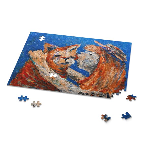 Puzzle (120, 252, 500-Piece) Red Haired Love by GabbyToon