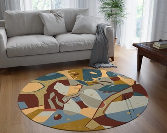 Beach by GabbyToon  Round Rug