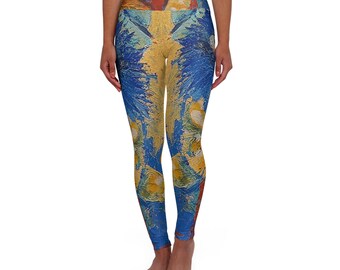 Hola por GabbyToon Leggings de yoga de cintura alta (AOP)