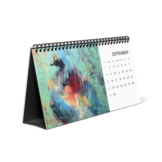 Desktop Calendar (2024 grid) GABBYTOON ART