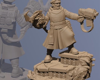 Commissar Hero of the Hive | Red Pilgrim Miniature