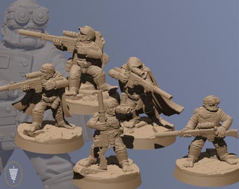 Halfling Marksmen Team | Red Pilgrim Miniature