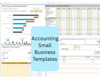 Accounting Excel Template | Automated Bookkeeping Spreadsheets for Small Business