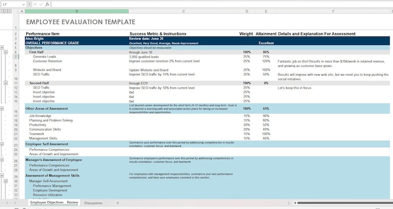Human Resource Excel Template | Employee Management & HR Tracker - Etsy