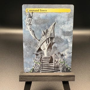NBC Jacks tower Hand painted MTG Altered Command Tower