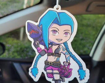 Jinx Keychain Lol Keychain Jinx Air Freshener