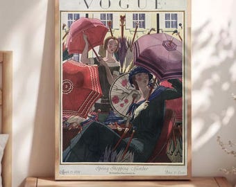 affiche Vogue vintage - mars 1924 - téléchargement numérique - art mural imprimable - décoration d'intérieur mode vintage