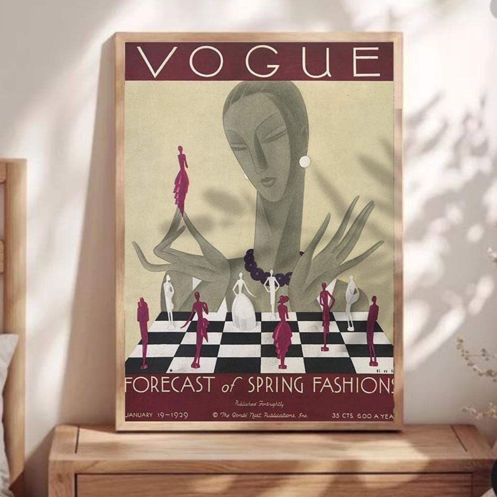Vintage Vogue Wall Art - Etsy