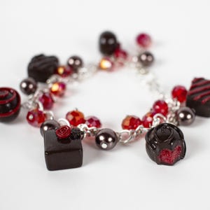 Handgemachte Rote Schokolade Bettelarmband