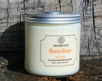 Soy Wax Wood Wick Candle 16oz - Choose Scent