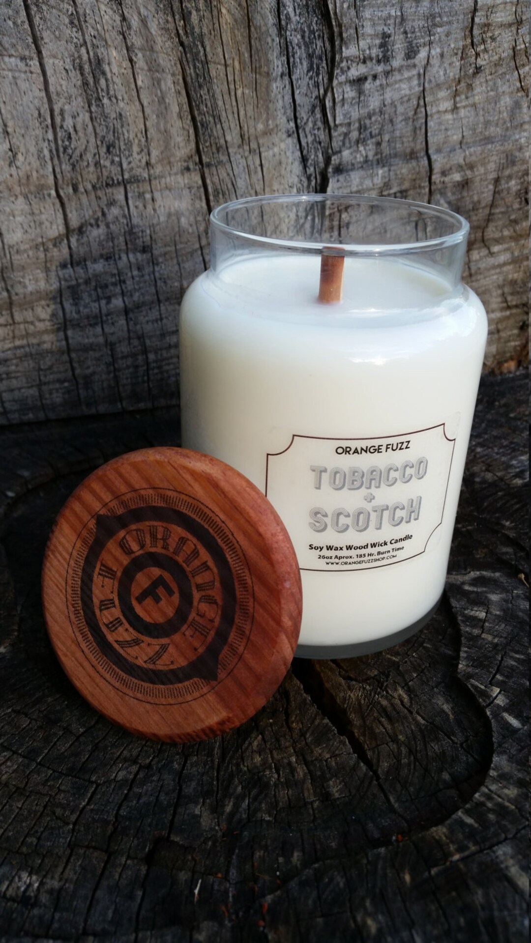 Large Soy Wax Wood Wick Candle - Choose Scent - Etsy