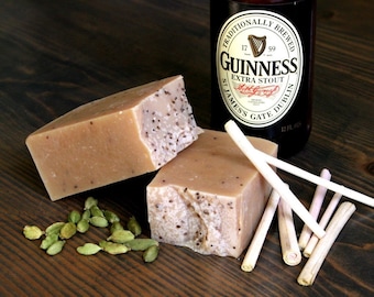 Lemongrass and Cardamom Beer Soap with Guinness