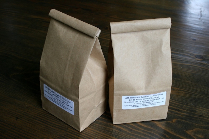 Two Bags of All Natural Laundry Detergent Choose Your Scent image 1