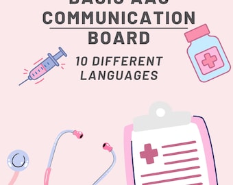 AAC Basic Communication Board, Assistive Speech Tool, Multi-Language