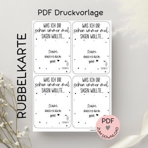 Fichier numérique, modèle d'impression PDF carte à gratter "C'est super que tu existes", par exemple pour créer de petits cadeaux, - plus dans la boutique !