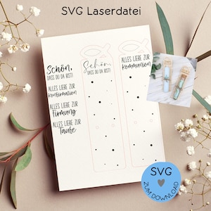 Fichier numérique, fichier laser SVG « Sacrements cadeaux/faveurs », par exemple pour le baptême, la communion, la confirmation, la communion, etc., plus dans la boutique !