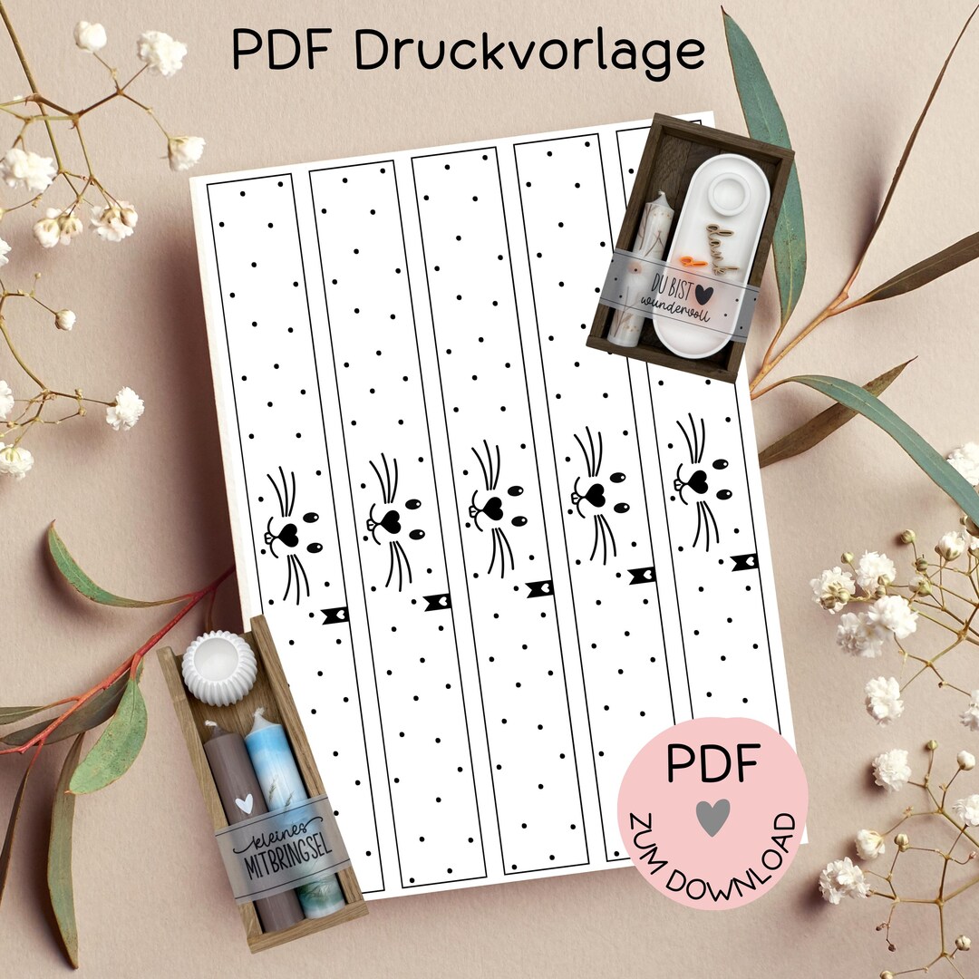 Easter Banner, Easter Bunny, Digital File, PDF Print Template, E.g. for ...