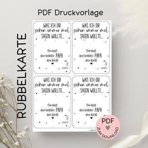 File digitale, modello di stampa PDF, biglietto da grattare "Sei il papà più grande del mondo", ad esempio per creare piccoli regali, - altro nello shop!