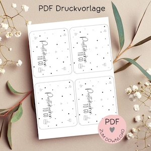 Digitale Datei, PDF-Druckvorlage Tütenklappe "Pustekuchen to go", z.B. zur Erstellung kleiner Geschenke, Geburtstag, -mehr im Shop!
