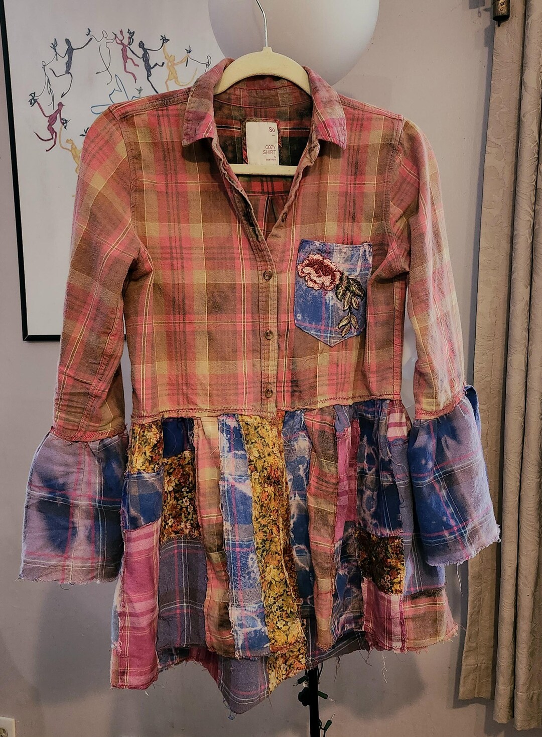 Woah Nelly Malibu Hippie Flannel Top