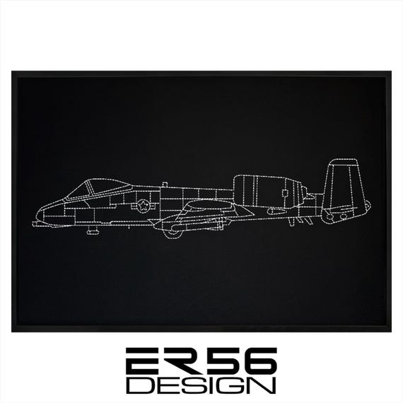 レザー A-10 サンダーボルト 2 にインスパイアされたウォールアート