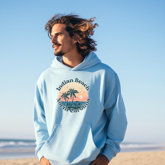 Indian Beach North Carolina Unisex Heavy Blend™ Hooded Sweatshirt, Indian  Beach NC Hoodie, Beach Hooded Sweatshirt, NC Crystal Coast Shirts