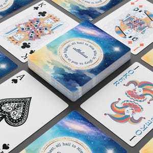 Cartes à jouer Alleluia Poker, cartes à jouer catholiques, jeu de cartes chrétien simple, cartes à jouer chrétiennes, cartes de pitch catholiques