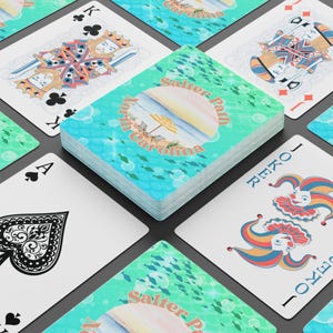 ソルターパス ノースカロライナ ポーカー トランプ、ノースカロライナ ビーチ カード、カロライナ ビーチ デッキ オブ カード、ショア トランプ、ビーチ ピッチ カード