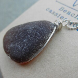 Its A Wrap Brown Beach Glass Necklace image 3