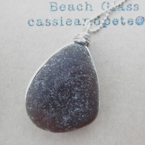 Its A Wrap Brown Beach Glass Necklace image 1