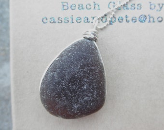 Its A Wrap Brown Beach Glass Necklace