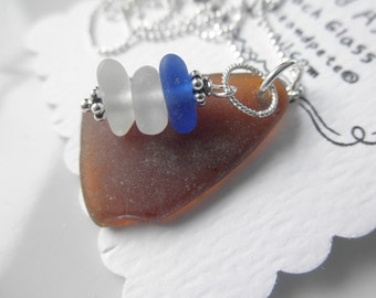 Set the Sail Lake Erie Beach Glass Necklace