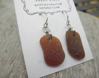 Double Ring Brown Lake Erie Earrings Ohio