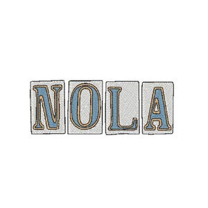 ノーラ ストリート名タイル ニューオーリンズ ストーン サイドウォーク ルイジアナ サザン ハット シャツ 刺繍 デザイン ファイル 4x4 5x7 デジタル インスタント ダウンロード