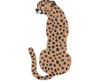 Leopard Cheetah Jungle Trendy Wild Cat Spotted Animal Print MULTIPLE SIZES Embroidery Instant Download