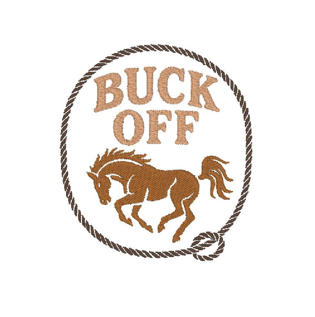 Buck off Horse Bucking Rope Western Saloon F off Funny Cowboy Trendy ...