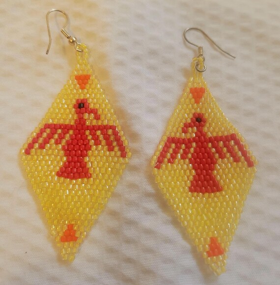 Handcrafted Native American Thunderbird Glass See… - image 1