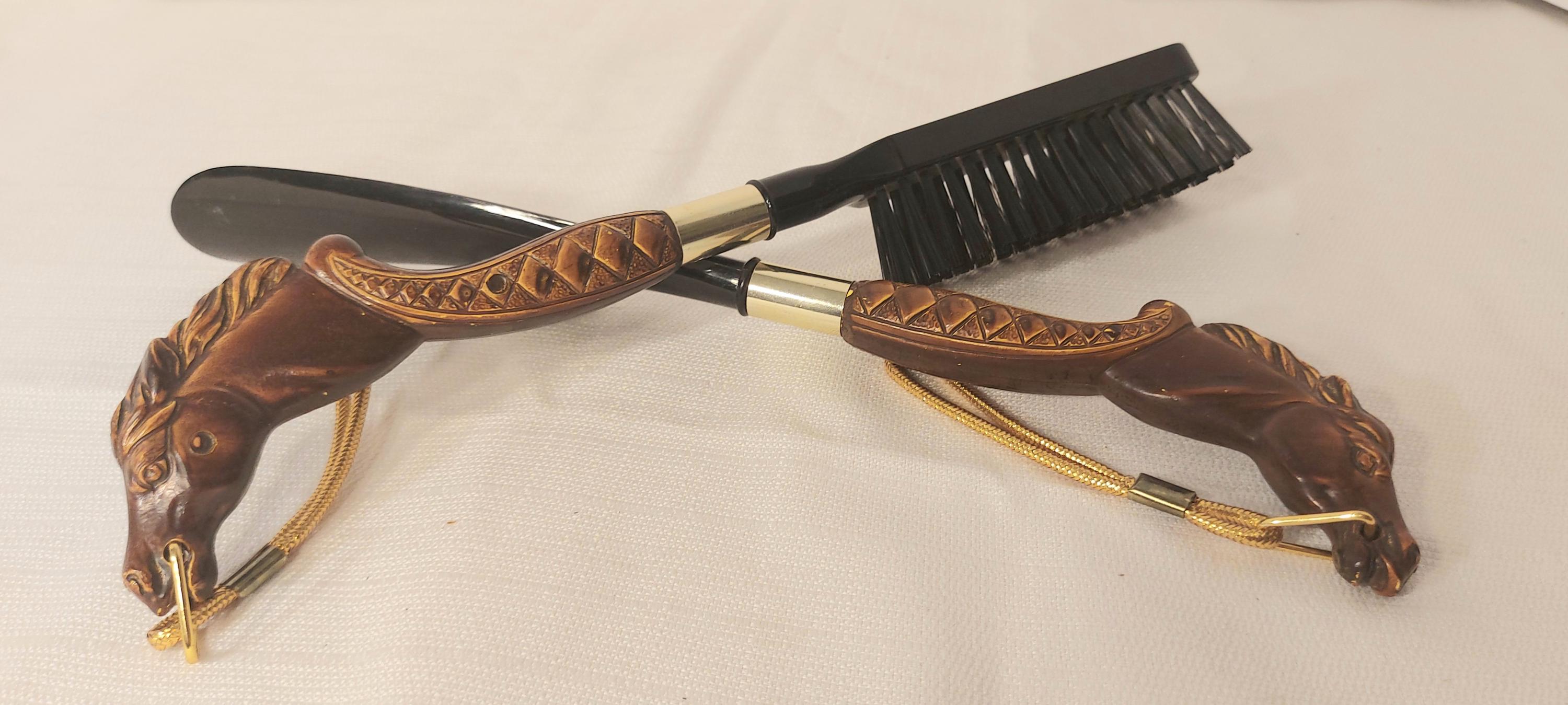 Vintage 1960s Horse Head Clothes Brush and Shoe Horn Set - Etsy
