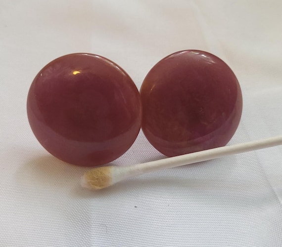 Authentic (tested) Bakelite Screw-back Earrings, … - image 1