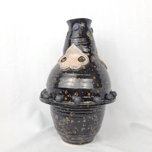OOAK  Brutalist  Avant-Garde Signed MB Mid-Century  Independent Studio Statement Vase, Canada